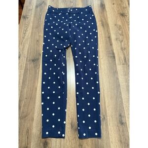 Old Navy Pants Women's Size 2 Blue White Polka Dots Pixie Pants